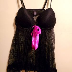 Open front negligee